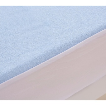 Daidelong Single Size Waterproof Mattress Protector, Dust Mite Proof, Bed Bug Proof Breathable Fitted Mattress Cover (Blue) - Intl June 2018 - 3 Daidelong Single Size Waterproof Mattress Protector, Dust Mite Proof, Bed Bug Proof Breathable fitted Mattress Cover (Blue) - intl - 3