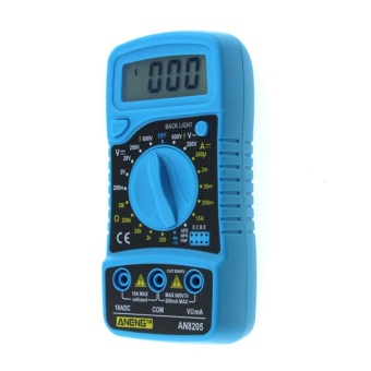 Digital LCD Multimeter Voltmeter Ammeter AC/DC/OHM Volt CurrentTester (Blue) - Intl June 2018 - 4 Digital LCD Multimeter Voltmeter Ammeter AC/DC/OHM Volt CurrentTester (Blue) - intl - 4
