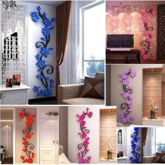 DIY 3D Acrylic Modern Flower Decal Art Mural Wall Sticker Home Decoration - Intl April 2018 - 3 DIY 3D acrylic Modern Flower Decal Art Mural Wall Sticker Home Decoration - intl - 3