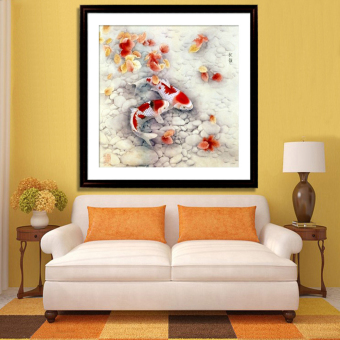 DIY 5D Diamond Sticker Two Fish Cross Stitch Painting June 2018 - 5 DIY 5D Diamond Sticker Two Fish Cross Stitch Painting - 5