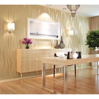DIY Modern Simple Wall Paper Elegant Non-woven 3D Wallpaper Wall Sticker - Intl June 2018 - 5 DIY Modern Simple Wall Paper Elegant Non-woven 3D Wallpaper Wall Sticker - intl - 5