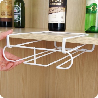 Durable Stainless Steel Kitchen Bar Champagne Wine Glasses Holder Goblet Rack Wall Hanging Cup Storage - Intl June 2018 - 2 Durable Stainless Steel Kitchen Bar Champagne Wine Glasses Holder Goblet Rack Wall Hanging Cup Storage - intl - 2