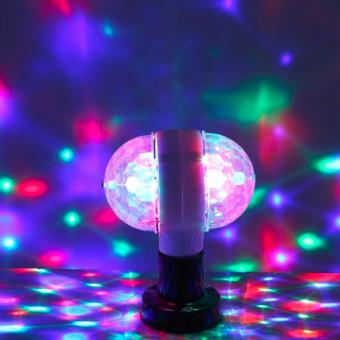 E27 3W LED Double-sided Color Rotating Bulb Crystal Stage Light Christmas Lights June 2018 - 4 E27 3W LED double-sided color rotating bulb Crystal Stage Light Christmas lights - 4