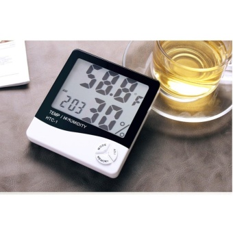 EOZY LCD Electronic Digital Temperature And Humidity Meter Thermometer Hygrometer With Alarm Clock - Intl June 2018 - 4 EOZY LCD Electronic Digital Temperature And Humidity Meter Thermometer Hygrometer with Alarm Clock - intl - 4