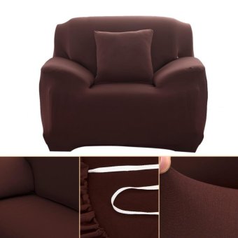 Fashion Slipcover Stretchable Pure Color Sofa Cushion Cover (Chair Coffee) - Intl June 2018 - 2 Fashion Slipcover Stretchable Pure Color Sofa Cushion Cover (Chair Coffee) - intl - 2