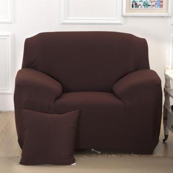 Fashion Slipcover Stretchable Pure Color Sofa Cushion Cover (Chair Coffee) - Intl June 2018 - 3 Fashion Slipcover Stretchable Pure Color Sofa Cushion Cover (Chair Coffee) - intl - 3