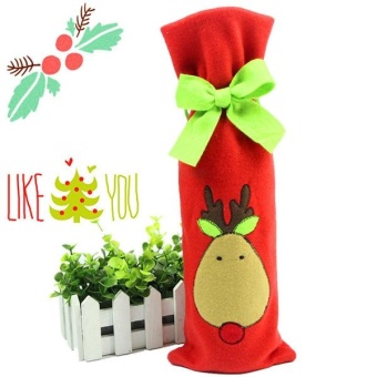 Festival Gift Party Table Decor Dinner Bottle Cover Bags Sets Santa Tree Christmas Red Wine - Intl June 2018 - 2 Festival Gift Party Table Decor Dinner Bottle Cover Bags Sets Santa Tree Christmas Red Wine - intl - 2