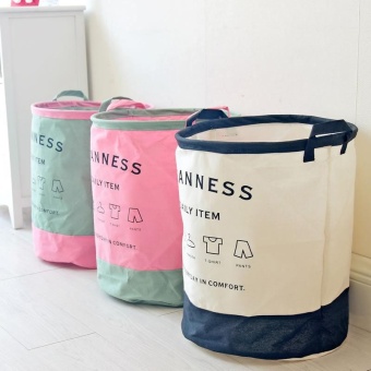 Foldable Linen Cotton Laundry Baskets Storage Basket Dirty BarrelWaterproof Clothes Basket Bra Necktie Socks Storage Box Bag BinsOrganizer 35X40cm - Intl June 2018 - 5 Foldable Linen Cotton Laundry Baskets Storage Basket Dirty BarrelWaterproof Clothes Basket Bra Necktie Socks Storage Box Bag BinsOrganizer 35X40cm - intl - 5