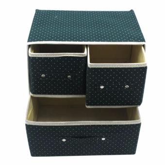 Foldable Woven Clothing Storage Box (Dotted Green) With FreeMultiFunctional Automobile Storage Bag (Red) April 2018 - 3 Foldable Woven Clothing Storage Box (Dotted Green) with FreeMultiFunctional Automobile Storage Bag (Red) - 3