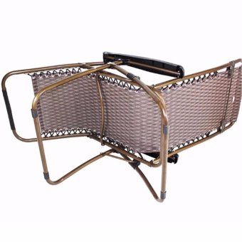 Foldable Zero Gravity Lounge Reclining Chair With Adjustable Headrest For Home And Office Napping, Patio, Garden, Camping, Beach (Zigzag Brown) June 2018 - 3 Foldable Zero Gravity Lounge Reclining Chair with Adjustable Headrest for Home and Office Napping, Patio, Garden, Camping, Beach (Zigzag Brown) - 3