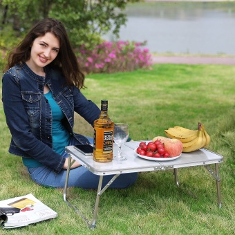 Folding In Half Laptop Computer Table Breakfast In Bed Or Office Desk Standing Work Table, Kiddie Table (Blue) May 2018 - 5 Folding in Half Laptop Computer Table Breakfast in Bed or Office Desk Standing Work Table, Kiddie Table (Blue) - 5
