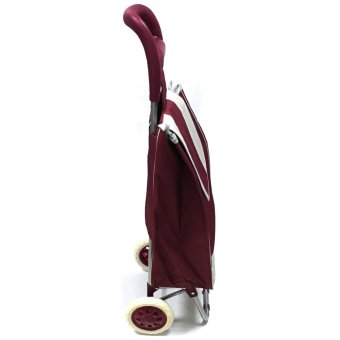 Folding Wheeled Festival Shopping Trolley Bag (Red Wine) June 2018 - 2 Folding Wheeled Festival Shopping Trolley Bag (Red wine) - 2