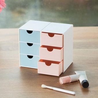 Girlhood Drawer Type Storage Box-Pink - Intl June 2018 - 2 Girlhood drawer type storage box-Pink - intl - 2