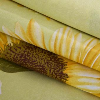 GoGoLife Cotton Home Quilt Cover Single/Full/Queen/King Size-28#Sunflower June 2018 - 4 GoGoLife Cotton Home Quilt Cover Single/Full/Queen/King size-28#Sunflower - 4