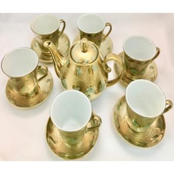 GOLD PLATED TEA CUP SET July 2018 - 3 GOLD PLATED TEA CUP SET - 3