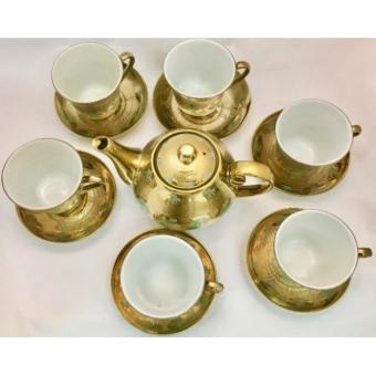 GOLD PLATED TEA CUP SET July 2018 - 2 GOLD PLATED TEA CUP SET - 2