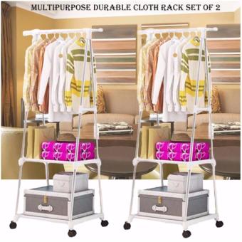 Gonzalez Multipurpose Durable Cloth Rack (White) With High QualitySrew Assemble 4 Layers Stainless Steel Stackable Shoe Rack June 2018 - 4 Gonzalez Multipurpose Durable Cloth Rack (White) with High QualitySrew Assemble 4 Layers Stainless Steel Stackable Shoe Rack - 4