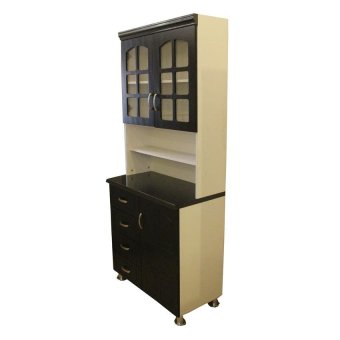 Hapihomes Morris Kitchen Cabinet (Black/White) June 2018 - 3 Hapihomes Morris Kitchen Cabinet (Black/White) - 3