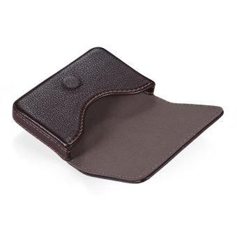 High-quality Pocket Size Synthetic PU Leather Business Name CardHolder Case Box Wallet Brown - Intl June 2018 - 2 High-quality Pocket Size Synthetic PU Leather Business Name CardHolder Case Box Wallet Brown - intl - 2