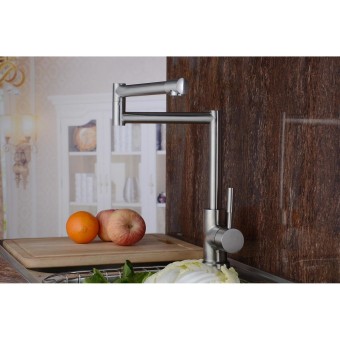 High Quality Stainless Steel Kitchen Sink Faucet Cold And Hot WaterTap Mixer(Silver) - Intl June 2018 - 3 High Quality Stainless Steel Kitchen Sink Faucet Cold and Hot WaterTap Mixer(Silver) - Intl - 3