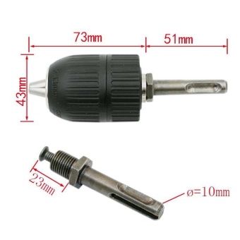 HSS 2-13mm Keyless Drill Chuck Impact Hand Tool With Lock &SDSDriver Adaptor - Intl July 2018 - 4 HSS 2-13mm Keyless Drill Chuck Impact Hand Tool With Lock &SDSDriver Adaptor - intl - 4
