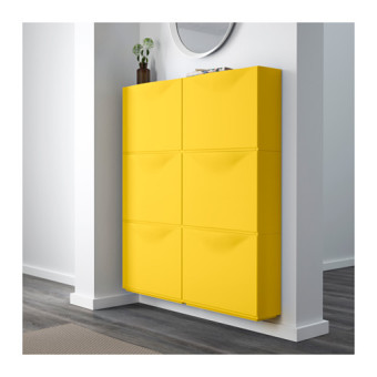 Ikea Stackable Shoe Cabinet Set Of 3 (Yellow) June 2018 - 4 Ikea Stackable Shoe Cabinet Set of 3 (Yellow) - 4