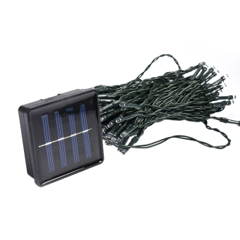 12M Solar 100 LED String Fairy Light Party Outdoor Garden Christmas White