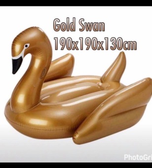 Inflatable Giant Swan Floater (Gold) April 2018 - 2 Inflatable Giant Swan Floater (Gold) - 2