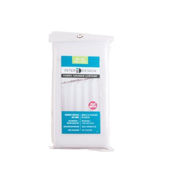 Interdesign Shower Curtain (White Poly) June 2018 - 2 Interdesign Shower Curtain (White Poly) - 2