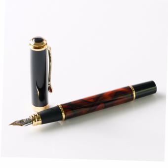 JinHao 500 Brown Marble 18KGP Medium Nib Golden Trim Business Gift Fountain Pen June 2018 - 3 JinHao 500 Brown Marble 18KGP Medium Nib Golden Trim Business Gift Fountain Pen - 3