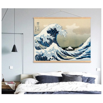 Kanagawa Waves Japanese Ukiyo-style Decorative Painting Living Roomrestaurant Entrance Painting Wall Paintings Scroll Mural - Intl April 2018 - 3 Kanagawa Waves Japanese Ukiyo-style decorative painting living roomrestaurant Entrance Painting Wall paintings Scroll mural - intl - 3