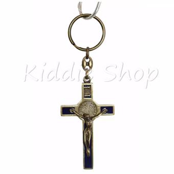 KEYCHAIN CROSS HOLY CATHOLIC (BLUE VINTAGE BRONZE) June 2018 - 2 KEYCHAIN CROSS HOLY CATHOLIC (BLUE VINTAGE BRONZE) - 2