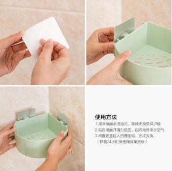 Kitchen Bathroom Corner Storage Holder Shelf Shower Caddy ToolOrganizer Rack Basket Sucker Cup - Intl July 2018 - 4 Kitchen Bathroom Corner Storage Holder Shelf Shower Caddy ToolOrganizer Rack Basket Sucker Cup - intl - 4
