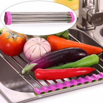 Kitchen Sink Stainless Steel Medium Folding Drain Rack 37*23CM June 2018 - 2 Kitchen Sink Stainless Steel Medium Folding Drain Rack 37*23CM - 2