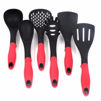 Korea 6pcs Cooking Utensil Heat Resistant Ladle (Red/Black) With 7Pcs/set Perfect Portions Portable Lunch Box Kitchen Dining June 2018 - 3 Korea 6pcs Cooking Utensil Heat Resistant Ladle (Red/Black) with 7Pcs/set Perfect Portions Portable Lunch Box Kitchen Dining - 3