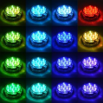 Lan Yu Litake 4 Packed Submersible Lights RGB Multi-colorWater-resistant IP67 With Remote Control Floral Decoration ForAquarium Pond Vase Base Party Wedding Halloween Christmas HolidayLighting - Intl June 2018 - 5 Lan Yu Litake 4 Packed Submersible Lights RGB Multi-colorWater-resistant IP67 With Remote Control Floral Decoration forAquarium Pond Vase Base Party Wedding Halloween Christmas HolidayLighting - intl - 5