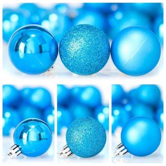 Leegoal Christmas Baubles Tree Balls Decorations Ornament Xmas TreeFestival Party Pendant Baubles,24pcs,4cm,Lake Blue - Intl June 2018 - 4 leegoal Christmas Baubles Tree Balls Decorations Ornament Xmas TreeFestival Party Pendant Baubles,24pcs,4cm,Lake Blue - intl - 4