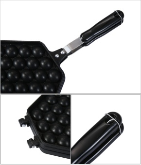 Leegoal Egg Waffle Pan,Non-Stick Grill Egg Cake Pan Egg Puff Waffle Maker Double Sided Iron Pressure Pan,Black - Intl June 2018 - 4 leegoal Egg Waffle Pan,Non-Stick Grill Egg Cake Pan Egg Puff Waffle Maker Double Sided Iron Pressure Pan,Black - intl - 4