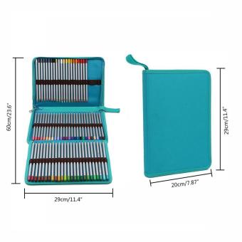 Leegoal Pencil Holder Bag Pencil Zippered Wrap Colored PencilsOrganizer Case Roll Multi Foldable Purpose Pouch,72 Slot,Sky Blue -intl June 2018 - 2 leegoal Pencil Holder Bag Pencil Zippered Wrap Colored PencilsOrganizer Case Roll Multi Foldable Purpose Pouch,72 Slot,Sky Blue -intl - 2