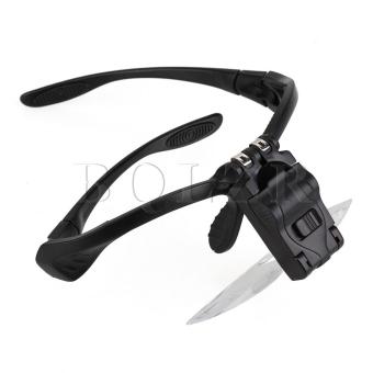 Lens Headband Jeweler Glass Loupe Magnifier (Black) June 2018 - 2 Lens Headband Jeweler Glass Loupe Magnifier (Black) - 2