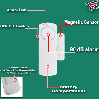 Longer Door Window Wireless Burglar Alarm System Safety SecurityDevice Home Set Of 2 July 2018 - 2 Longer Door Window Wireless Burglar Alarm System Safety SecurityDevice Home Set of 2 - 2