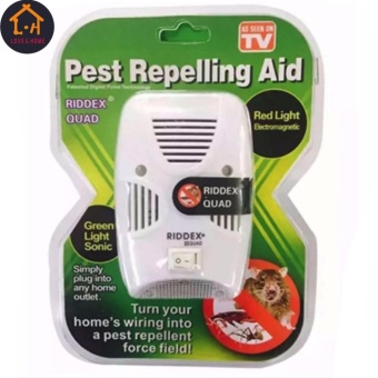 LOVE&HOME Riddex Quad Pest Repelling Aid Features Sonic PestRepelling Aid Set Of 2 June 2018 - 3 LOVE&HOME Riddex Quad Pest Repelling Aid Features Sonic PestRepelling Aid Set of 2 - 3