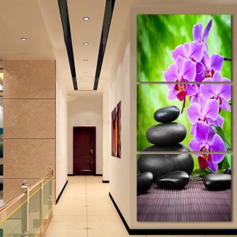 Luxry 3 Panel Modern Abstract Flower Painting On Canvas Wall ArtCuadros Orchid Flowers Picture Home Decor For Living Room No Fr(Noframe) June 2018 - 4 Luxry 3 Panel Modern Abstract Flower Painting On Canvas Wall ArtCuadros orchid Flowers Picture Home Decor For Living Room No Fr(Noframe) - 4