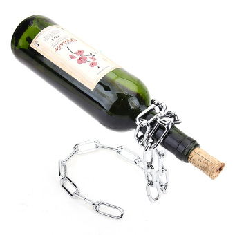 Magic Chain Bottle Holder BOXED GIFT Rack Stand For Wine Decanter April 2018 - 2 Magic Chain Bottle Holder BOXED GIFT Rack Stand For Wine Decanter - 2