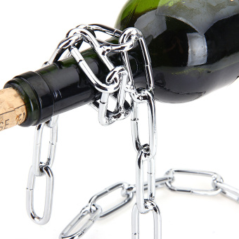 Magic Chain Bottle Holder BOXED GIFT Rack Stand For Wine Decanter April 2018 - 3 Magic Chain Bottle Holder BOXED GIFT Rack Stand For Wine Decanter - 3