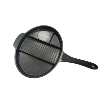 Magic Cook Original 35 CM 4-in-1 Multi-Section Grill Pan, Non-StickDie-Cast Aluminum (Black) June 2018 - 2 Magic Cook Original 35 CM 4-in-1 Multi-Section Grill Pan, Non-StickDie-Cast Aluminum (Black) - 2