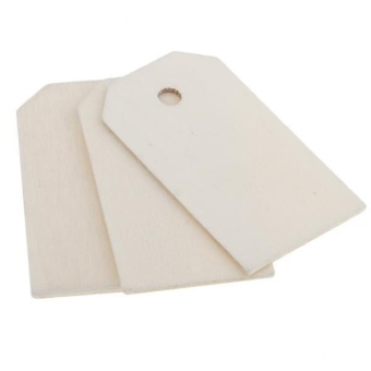 MagiDeal 100 Pieces Wooden Rectangle Shape Tag For Craft With RopeWhite And Natural - Intl June 2018 - 5 MagiDeal 100 Pieces Wooden Rectangle Shape Tag for Craft with RopeWhite and Natural - intl - 5