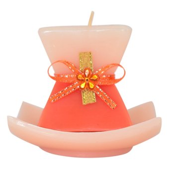 Marzen Sandtimer Mini Scented Candles W/ Plate Set Of 3 (Orange) June 2018 - 2 Marzen Sandtimer Mini Scented Candles w/ Plate Set of 3 (Orange) - 2