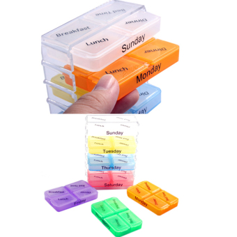 Medicine Weekly Storage Pill 7 Day Tablet Sorter Box Container Case Organizer June 2018 - 2 Medicine Weekly Storage Pill 7 Day Tablet Sorter Box Container Case Organizer - 2