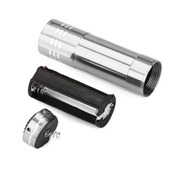 Mini Aluminum UV Ultra Violet 9 LED Flashlight Blacklight Torch Light Lamp - Intl June 2018 - 5 Mini Aluminum UV Ultra Violet 9 LED Flashlight Blacklight Torch Light Lamp - intl - 5